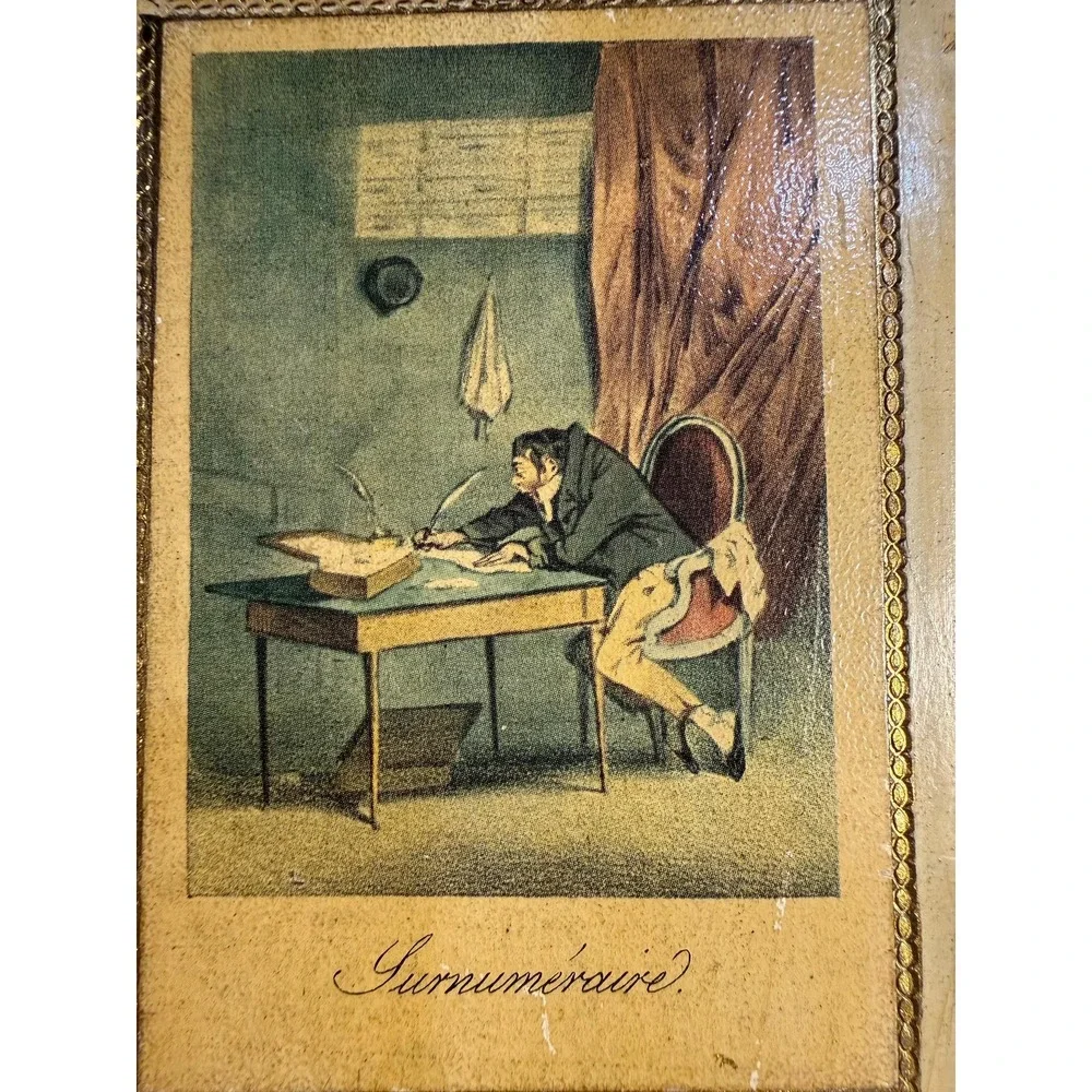 Vintage Italian‎ Occupational Prints on Wood Plaques - 1940s Set of 3